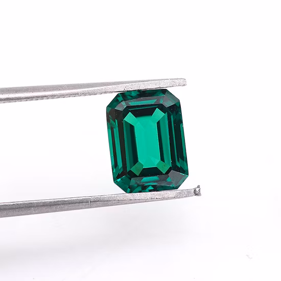 Loose Gemstone Emerald Stone Zambia Green Hydrothermal Emerald Loose Lab Grown Emerald
