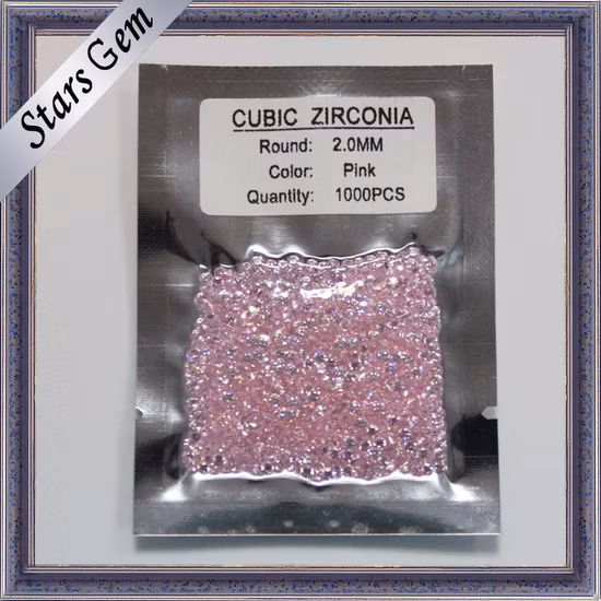 Pietra preziosa sciolta con zirconi cubici con taglio a stella per gioielli