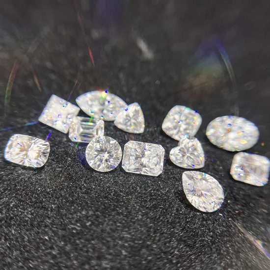 Prezzo di fabbrica $ 5 per carato Gra Diamante rotondo brillante taglio D Colore Moissanite Pietra sciolta 1CT 2CT 3CT